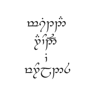 Who knows Sindarin? Respond, true Tolkienists! what translation? - , Tolkienists