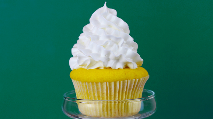 Cupcake Swiss Lemon - My, Cupcakes, Recipe, Video recipe, , Meringue, Video, Longpost, Kurds
