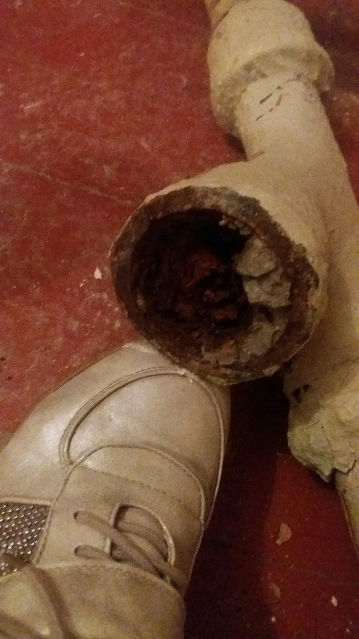 Horror what's inside - Repair, Sewer pipes, Blockage, Many years, Longpost