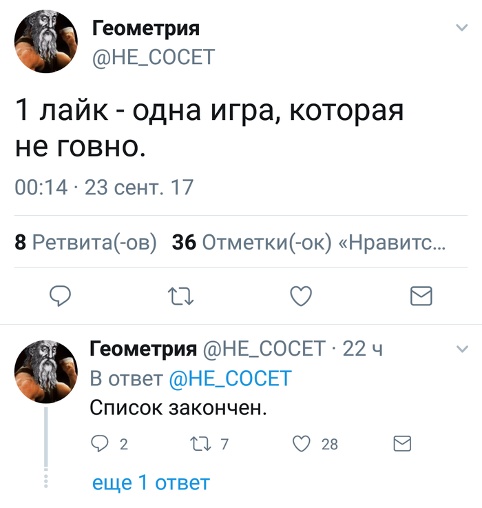Самый полный список лучших игр
