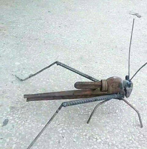 Severe Chelyabinsk grasshopper - Grasshopper, With your own hands, The photo, Metal, Welding, The bayanometer is silent