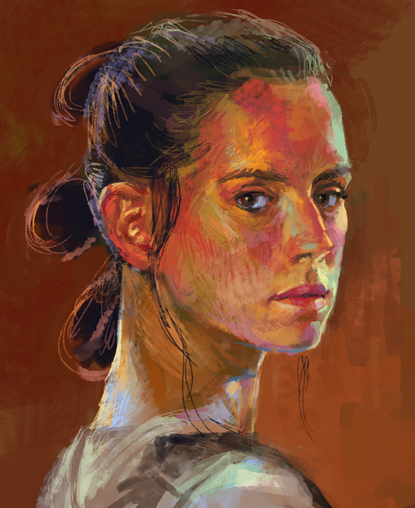 A selection of high-speed drawing from jesterry - Star Wars, Kylo Ren, Rey, Art, Longpost