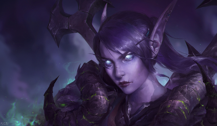 Blood elf - Art, Wow, Warcraft, Blood elves, Death Knight, World of warcraft