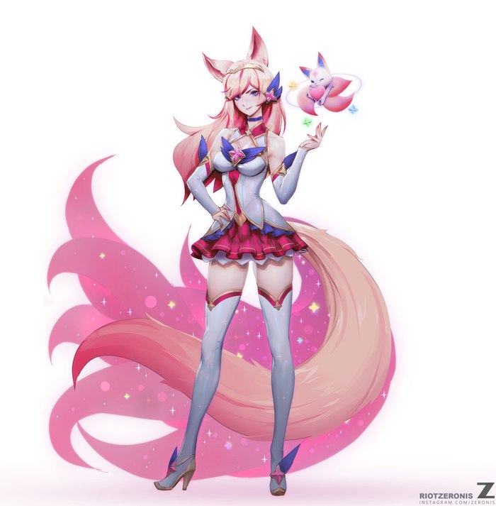 Ahri - Ahri, League of legends, Art, Anime art, Anime