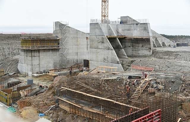 The first equipment was installed at the Beloporozhsky HPPs under construction in Karelia - Energy, Hydroelectric power station, Карелия