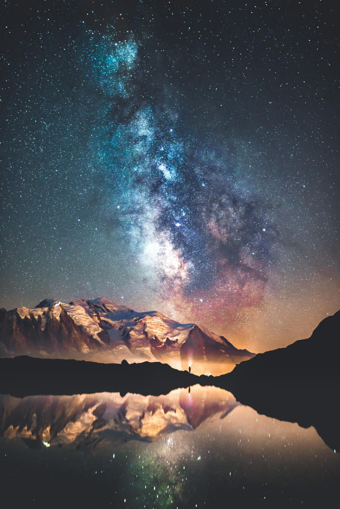 beauty - , , Galaxy, Lake, Space, The mountains, Images