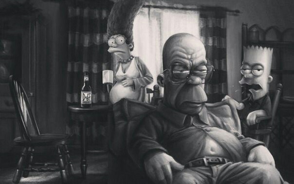 The Simpsons - Art, The Simpsons, Breaking Bad