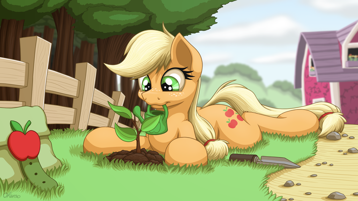 "Sapling" by Ohemo My Little Pony, Applejack, Ohemo