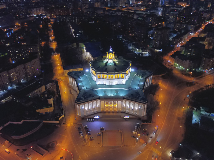 Central Academic Theater of the Russian Army - My, Quadcopter, , Theatre of the Russian Army, Aerial photography