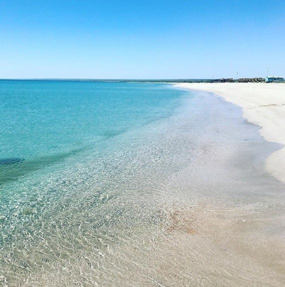 Autumn has begun, a little paradise in your feed - the beaches of Crimea with white sand.!) - Sea, Beach, Crimea, Longpost