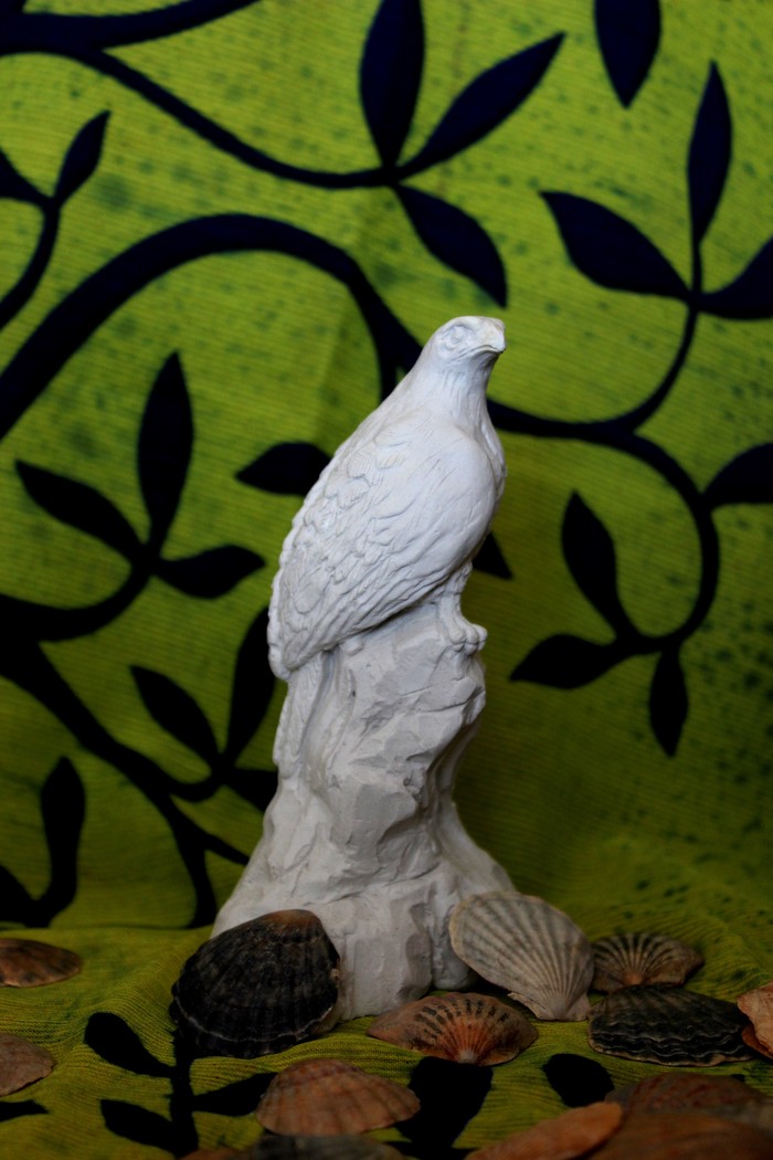 Embodied in plaster - My, Eagle, Souvenirs, Presents, Gypsum, Plaster sculpture, Longpost