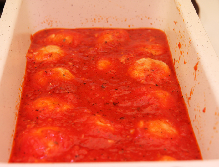 Turkey meatballs simmered in tomato sauce - My, Food, Recipe, Cooking, Preparation, Longpost