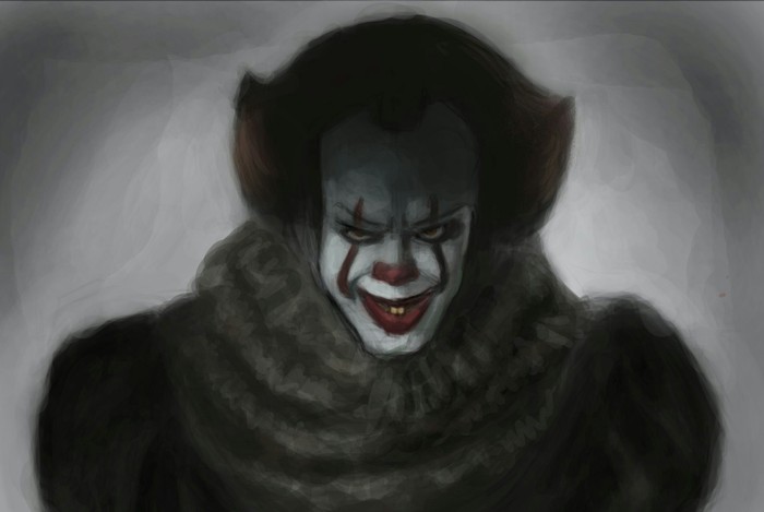 IT art - My, Art, Drawing, Like, Portrait, Pennywise, It