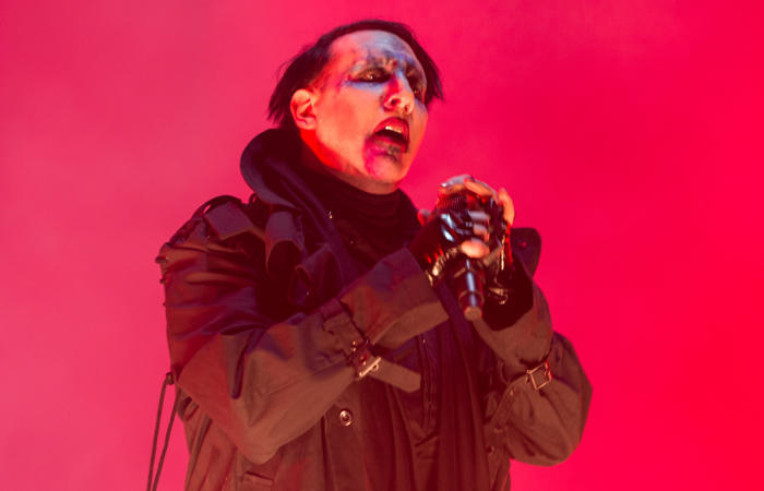 Decoration fell on Marilyn Manson - The culture, Music, The singers, Marilyn Manson, Scenery, Interfax