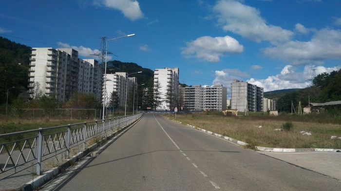 The city that does not exist - a ghost neighborhood near the center of Sochi - My, Sochi, Olympiad, Weather, Unfinished, , , Longpost