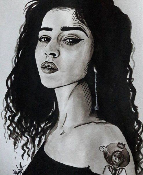 The incredible Sammy D. - My, Watercolor, Drawing, Portrait, Portrait by photo, Beautiful girl, Art, Images, Hobby