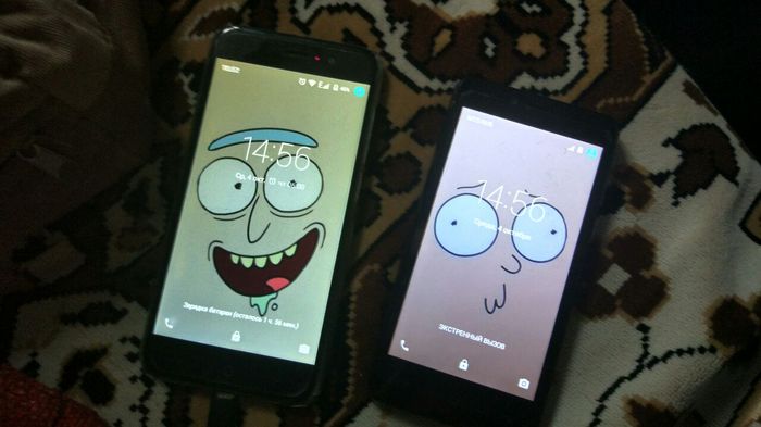 Wallpaper issue resolved. - Rick and Morty, My, , Desktop wallpaper, Mobile phones
