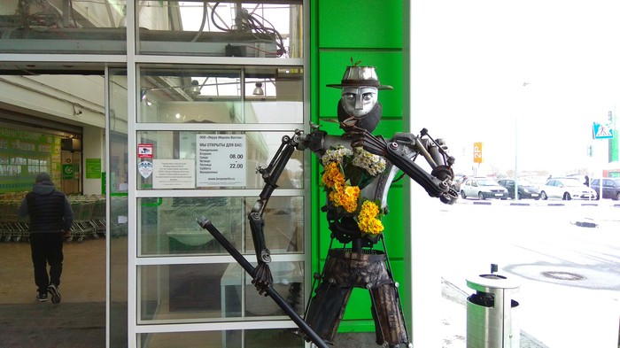 Iron woodcutter in Omsk - iron Man, My, Iron