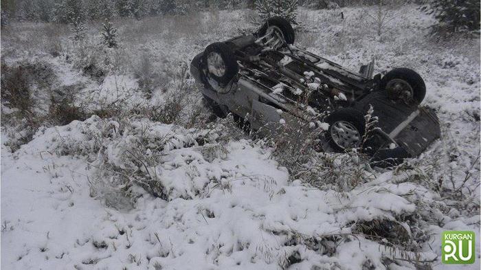 Five girls injured in overturned car - My, Kurgan region, Crash, Road accident, Girls, Woman driving, news, Traffic police, Speed