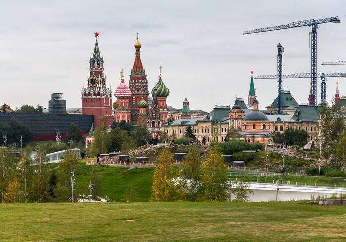 Moscow, view from the park. - My, Moscow, Zaryadye, The photo, Longpost