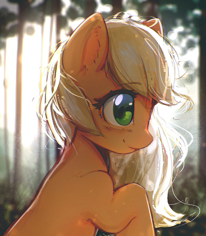 Luminous by mirroredsea - My Little Pony, Applejack, Mirroredsea