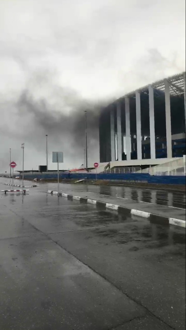 Stadium Nizhny Novgorod is on fire - Nizhny Novgorod, Fire, Stadium, 2018 FIFA World Cup, news