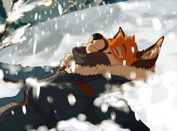 Snowfall - Furry, Art