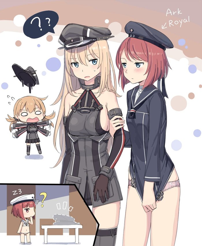  , Kemono Friends, Kantai Collection, Gangut, Bismarck, Grey Wolf, Anime Art, Verniy, 
