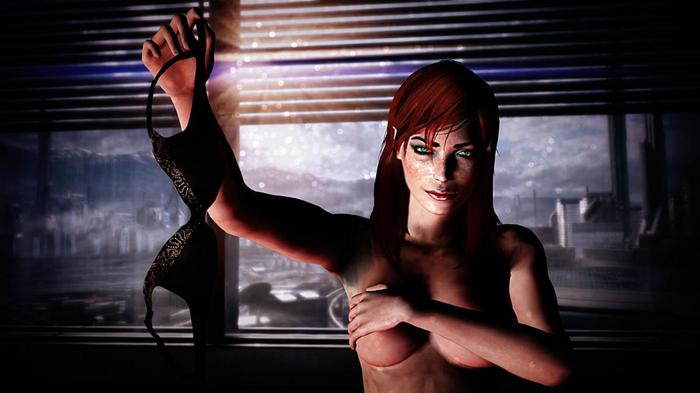 A little Jane Shepard in the feed - NSFW, Mass effect, Shepard, Computer games, Erotic, Longpost