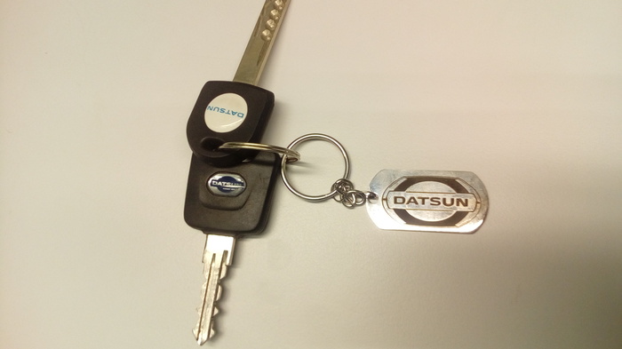 Datsun. - My, Datsun, Keychain, Engraving, Vector graphics