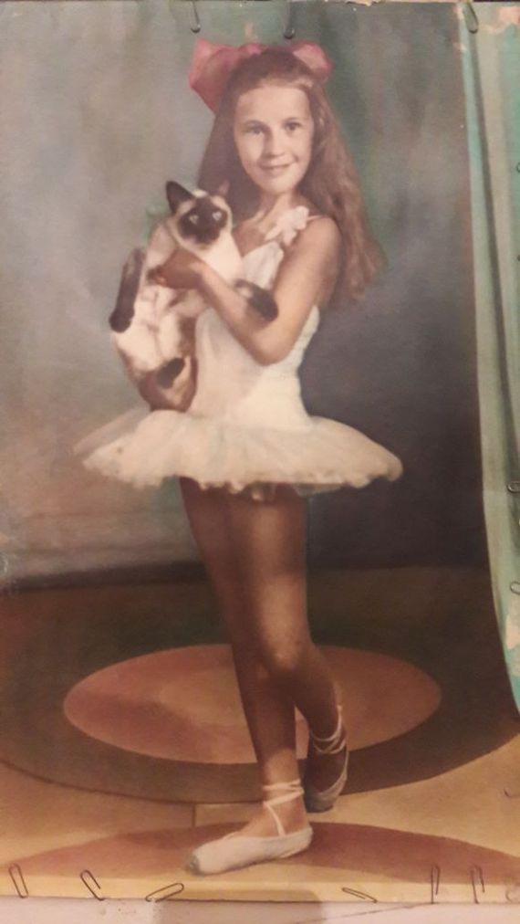 Little ballerina with a cat. - The photo, Children, Find