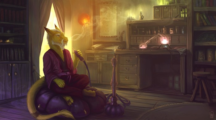 Old man - Furry, Anthro, Art, Etrii