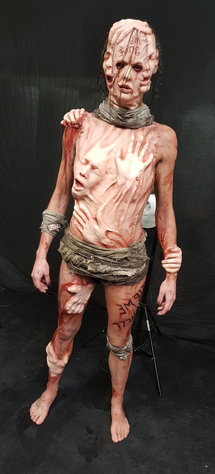 Fans of horror, scary costumes and fake blood will definitely like this photoshoot - , Cosplay, Costume, Makeup, Horror, New Year costume, Demon, Longpost