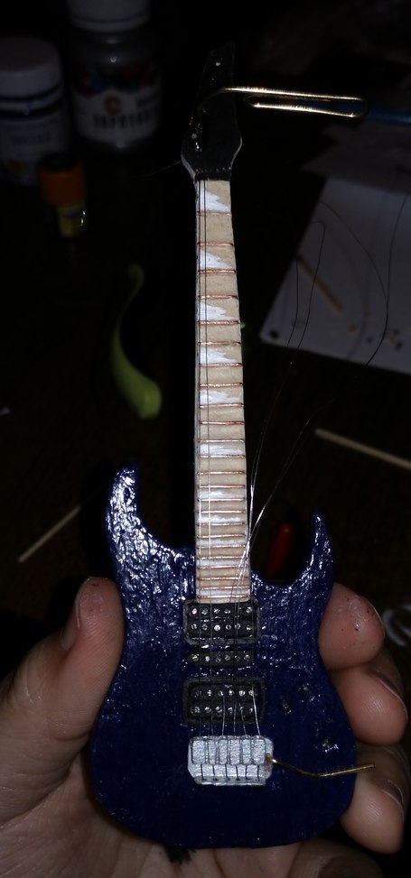 Guitar barbie-size) - My, Guitar, With your own hands, My, Friday tag is mine, Longpost