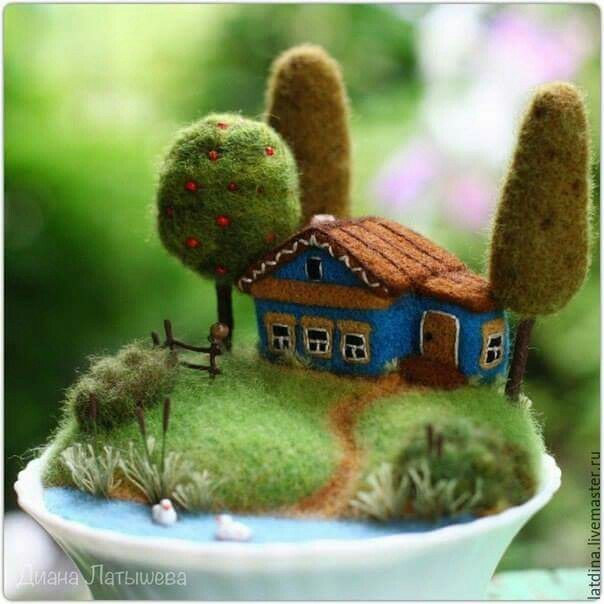 Fairy houses - , Needlework without process, Longpost, House