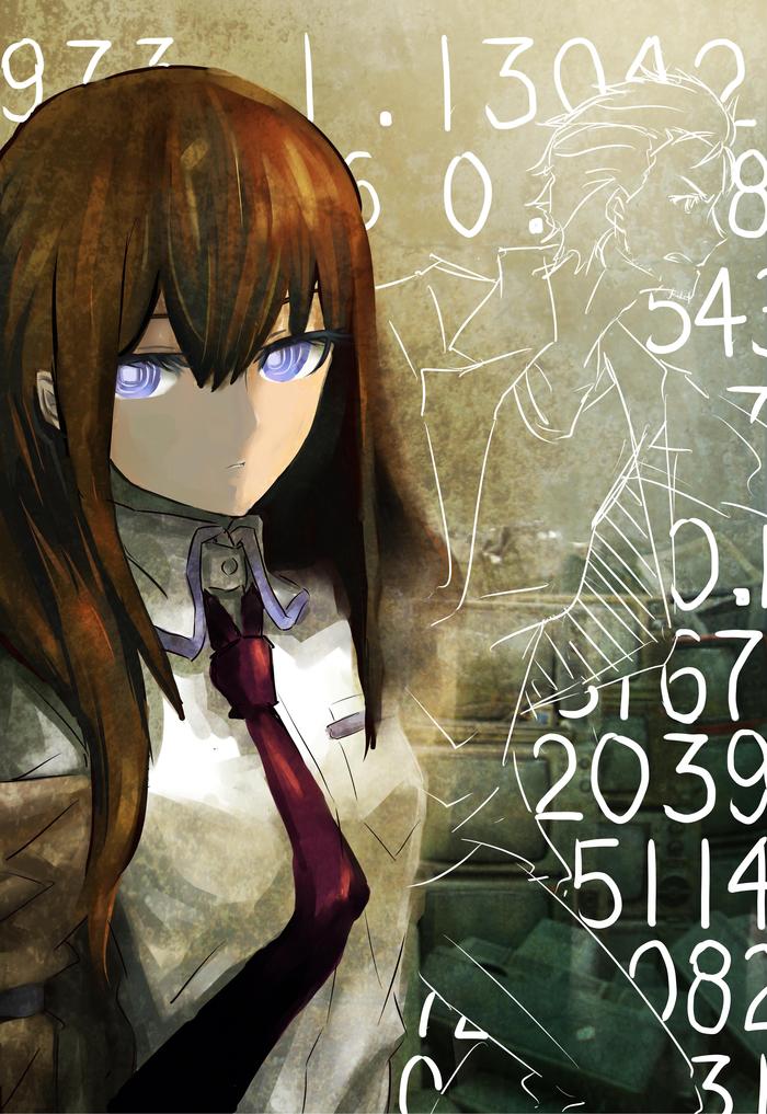  , Anime Art,  , Steins Gate, Kurisu Makise, Okabe Rintaro, Pixiv