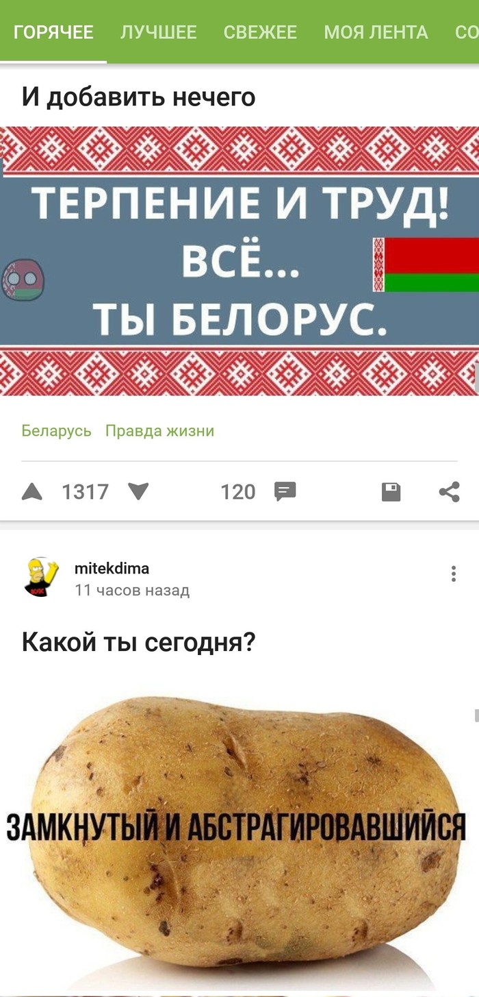 Stereotypes - My, Bulba, Potato, Belarusians, Stereotypes