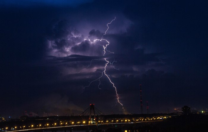 I used to love taking pictures... - My, The photo, Hobby, Lightning, Bridge