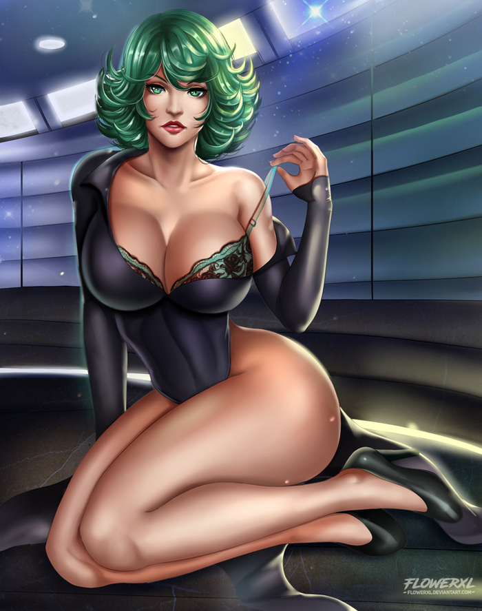 Tatsumaki - NSFW, DeviantArt, Арт, Рисунок, Девушки, Аниме, Onepunchman, Tatsumaki, Flowerxl