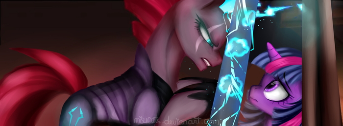 Open Up Your Eyes My Little Pony, Ponyart, Tempest Shadow, Twilight Sparkle, My Little Pony: The Movie
