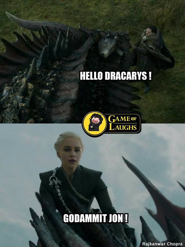 Yes, and John doesn't know that - Game of Thrones, Daenerys Targaryen, Jon Snow, Drogon, 