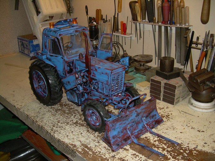 Мини-трактор своими руками скульптура, Искусство, деревянная скульптура, длиннопост, хобби, моделизм