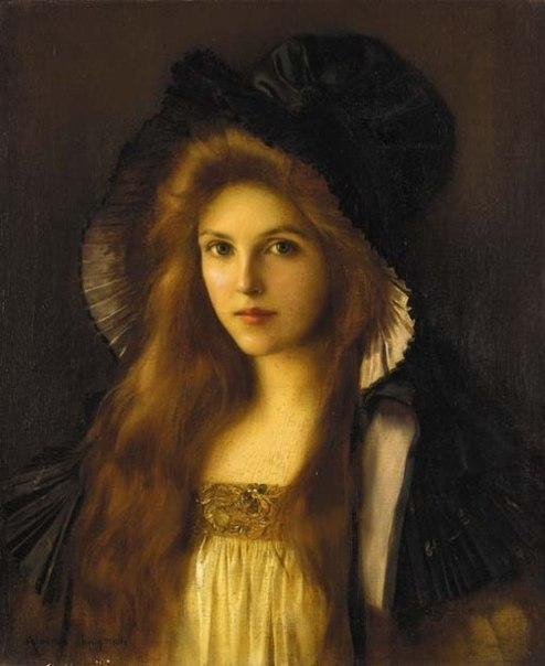 Albert Lynch (1851-1912)  Beautiful Betty. - Картина, Холст