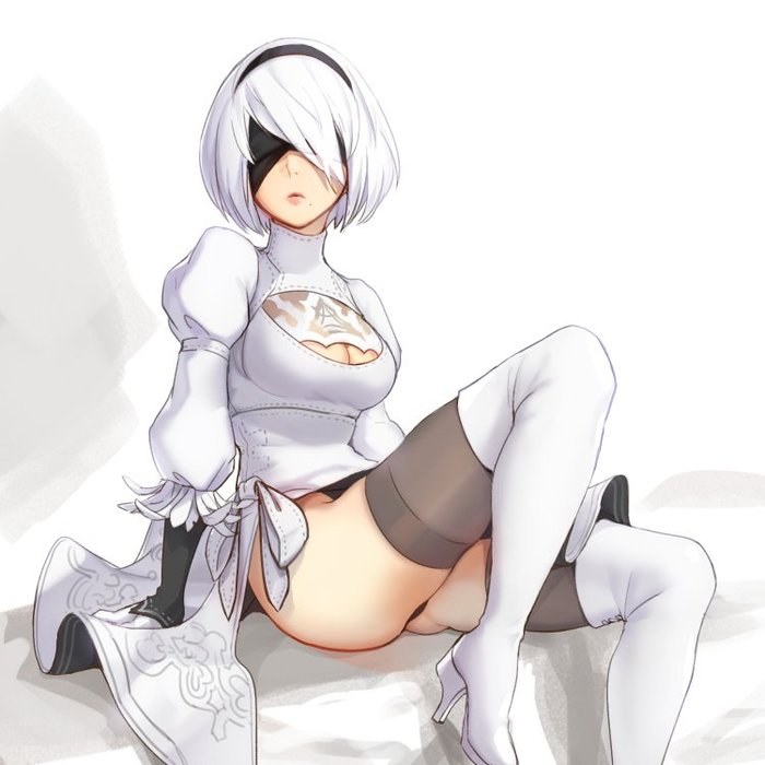 Yorha no. 2 type b. - NSFW, Anime, Not anime, Games, Anime art, NIER Automata, Yorha unit No 2 type B