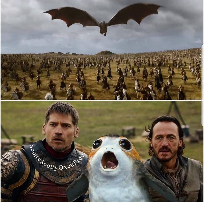 That's where this beast would really fit - Game of Thrones, Jaime Lannister, Bronn, Drogon, Star Wars, Porgy