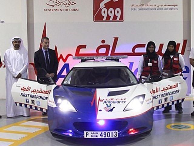 Ambulance news. - Sports car, Lotus, Ambulance, Dubai