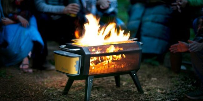 Smart brazier that does not smoke - Kickstarter, Brazier, B-B-Q, GIF, Video, Longpost