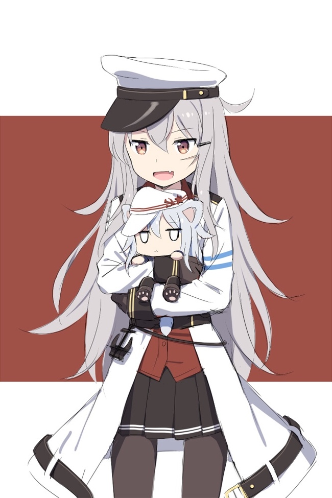 Гангут и Верный - Kantai Collection, Gangut, Verniy, Hibiki, Аниме, Anime Art, Saury event, Длиннопост