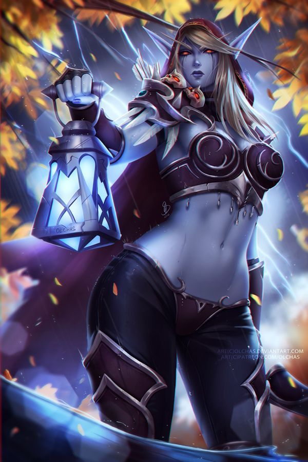 Lady Sylvanas by OlchaS - Olchas, Warcraft, Sylvanas Windrunner, Wow, Art