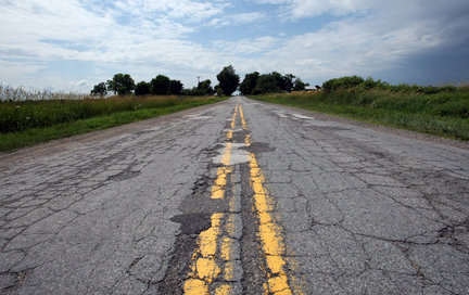 Roads in rural America - My, America, rural america, Road, Living abroad, Sputnikoff, Longpost
